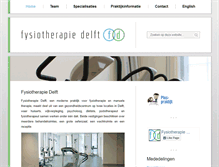 Tablet Screenshot of fysiotherapiedelft.nl